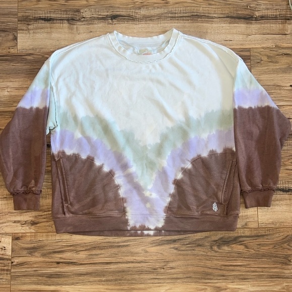 FP Movement Ombré Tie-Dye Metti Crewneck Sweatshirt Size Medium - Picture 3 of 9